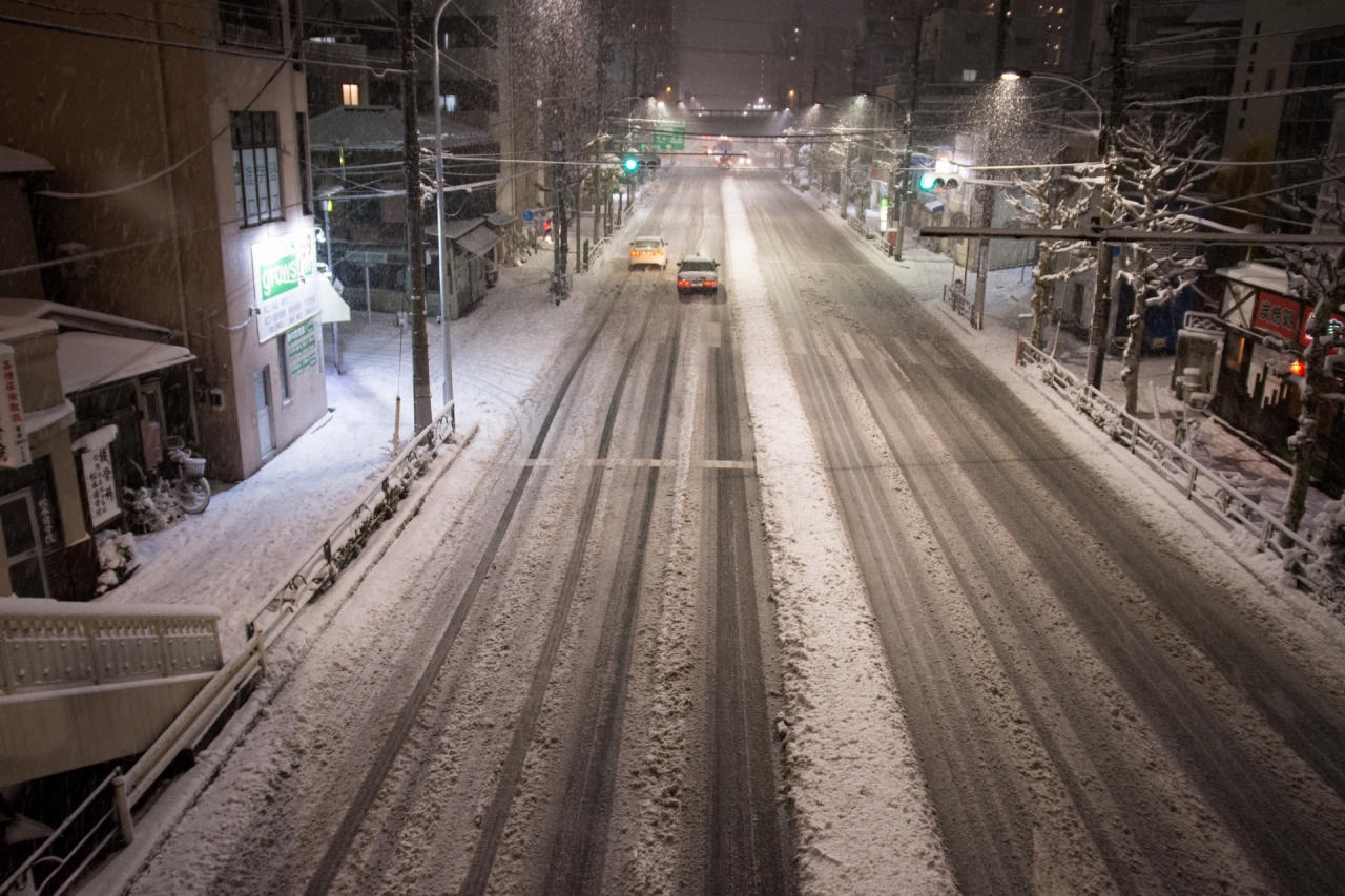 大雪の日は事件が起こる 東京の大雪第1号 Rail To Utopia